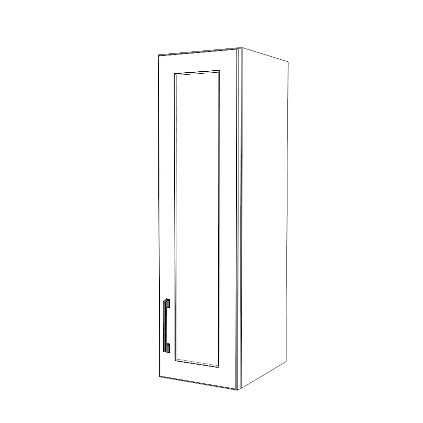10" Wide x 36" High Wall Cabinet - Painted Doors