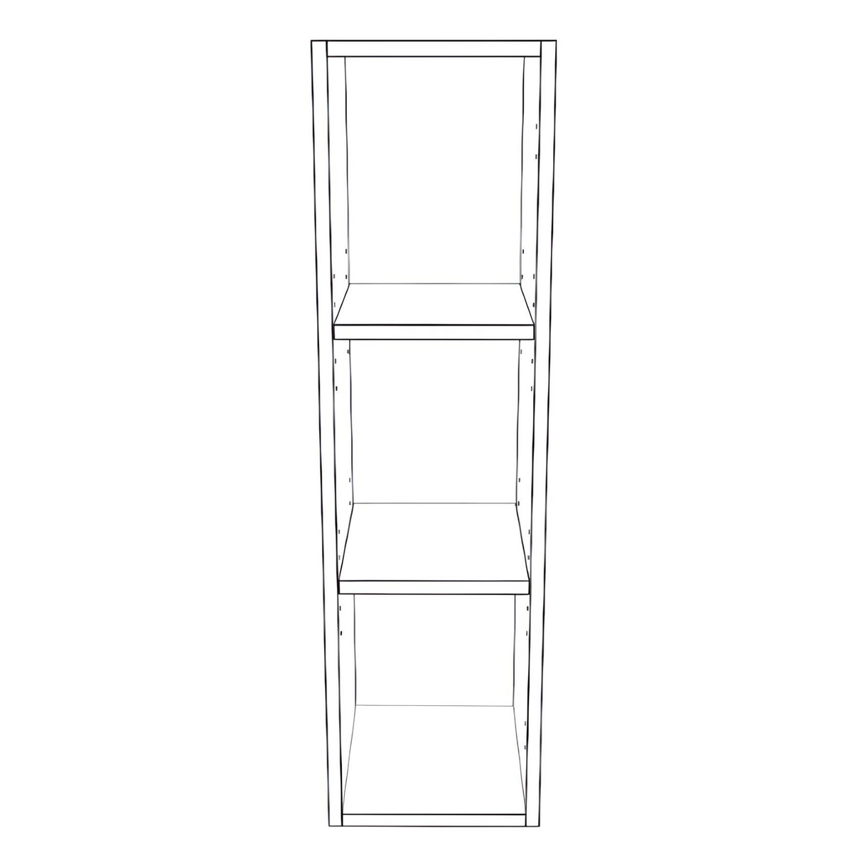 10" Wide x 36" High Wall Cabinet - Thermofoil Doors