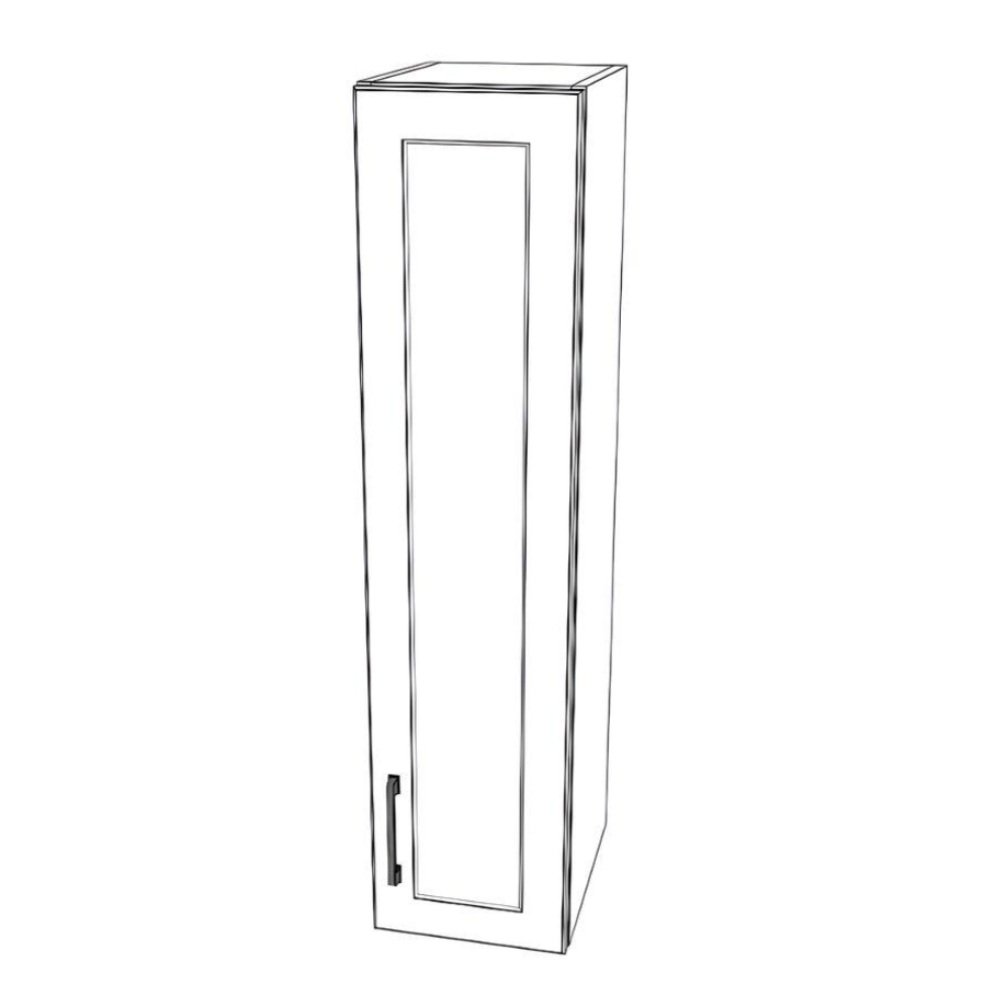 10" Wide x 42" High Wall Cabinet - Painted Doors
