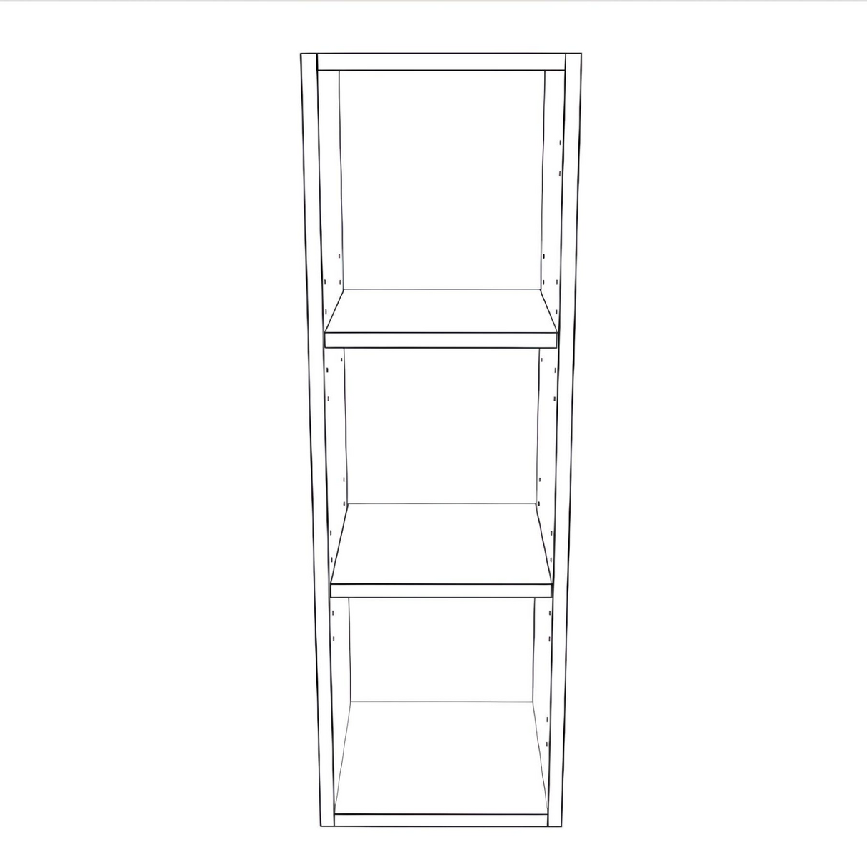 11" Wide x 34" High Wall Cabinet - Painted Doors