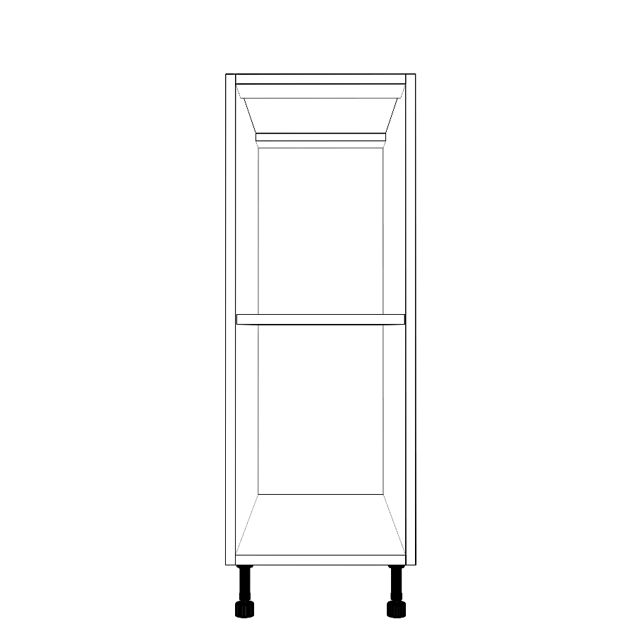 12" Wide Base Cabinet - Painted Doors