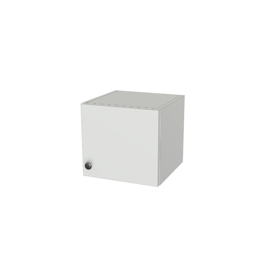 13" Wide x 12" High Wall Cabinet - (White Melamine Boxes - Flat Panel Doors)