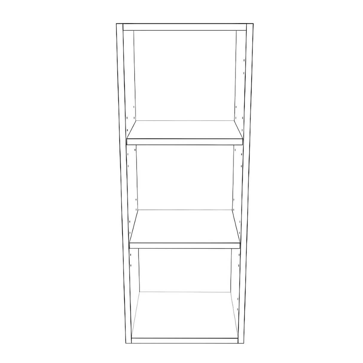 13" Wide x 34" High Wall Cabinet - Thermofoil Doors