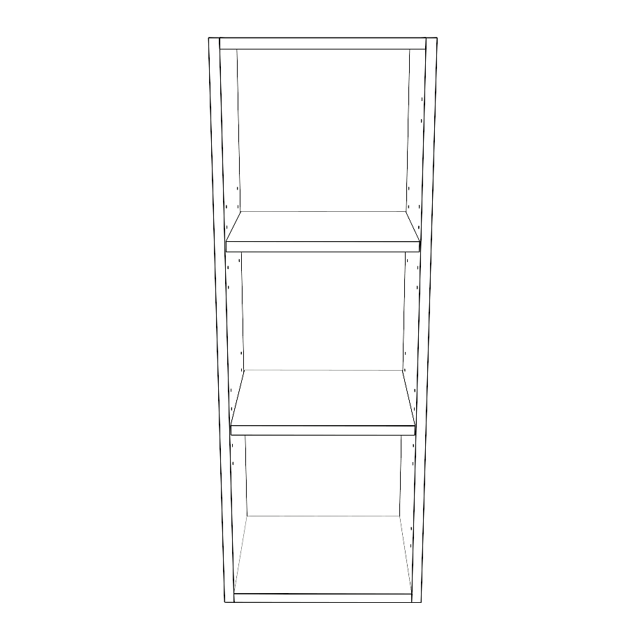 13" Wide x 36" High Wall Cabinet - Thermofoil Doors