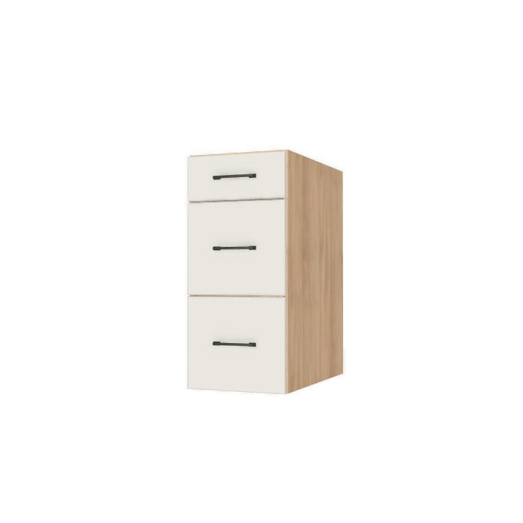 14" Wide Drawer Cabinet - (Ply Wood Boxes - Flat Panel Doors)