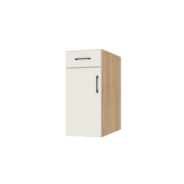 14" Wide Base Cabinet With Drawer On Top - (Ply Wood Boxes - Flat Panel Doors)