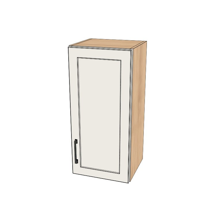 14" Wide x 30" High Wall Cabinet - (Hardrock Maple Melamine Boxes - Thermofoil Doors)