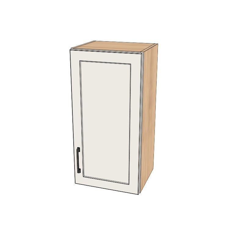 15" Wide x 30" High Wall Cabinet - (Hardrock Maple Melamine Boxes - Thermofoil Doors)