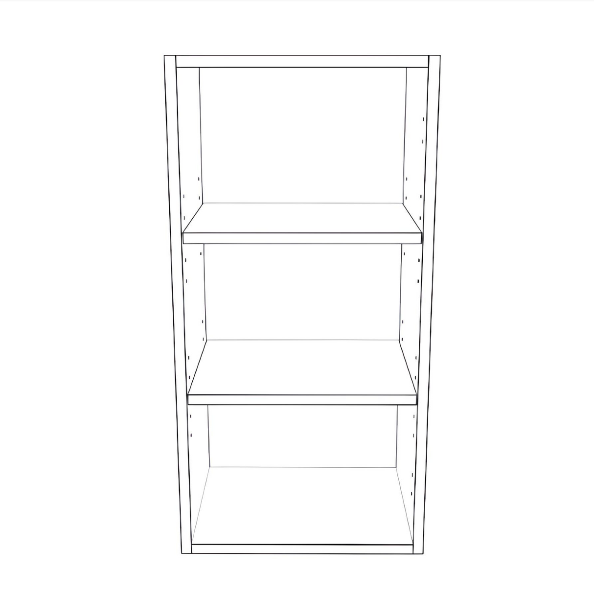 15" Wide x 30" High Wall Cabinet - Thermofoil Doors