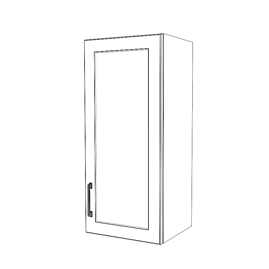 15" Wide x 34" High Wall Cabinet - Painted Doors