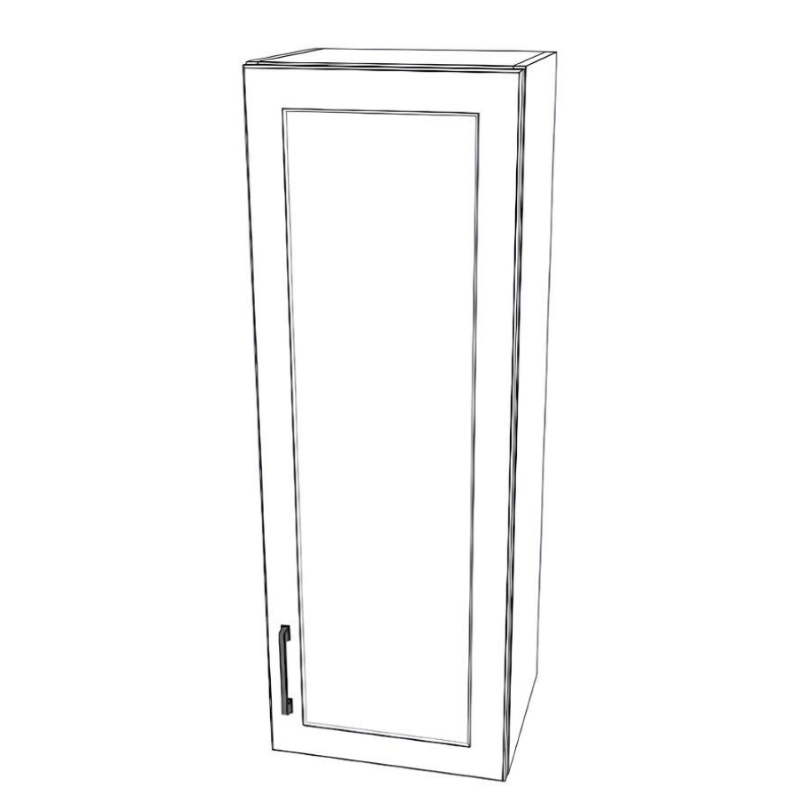 15" Wide x 42" High Wall Cabinet - Painted Doors