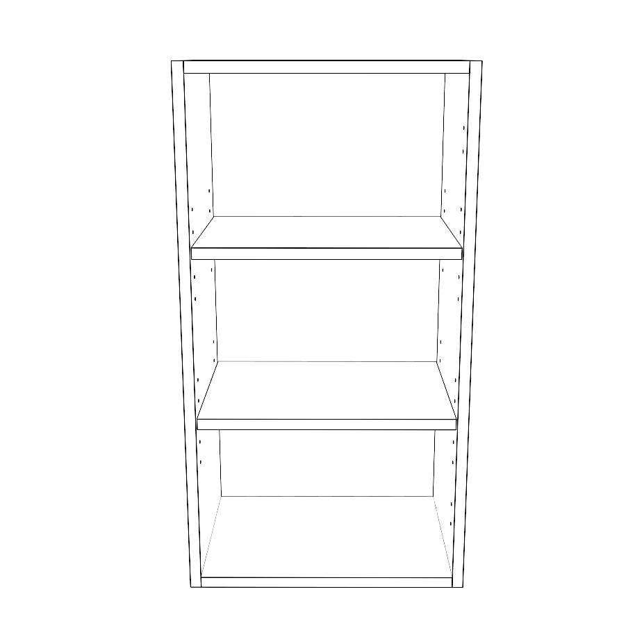 16" Wide x 30" High Wall Cabinet - Painted Doors