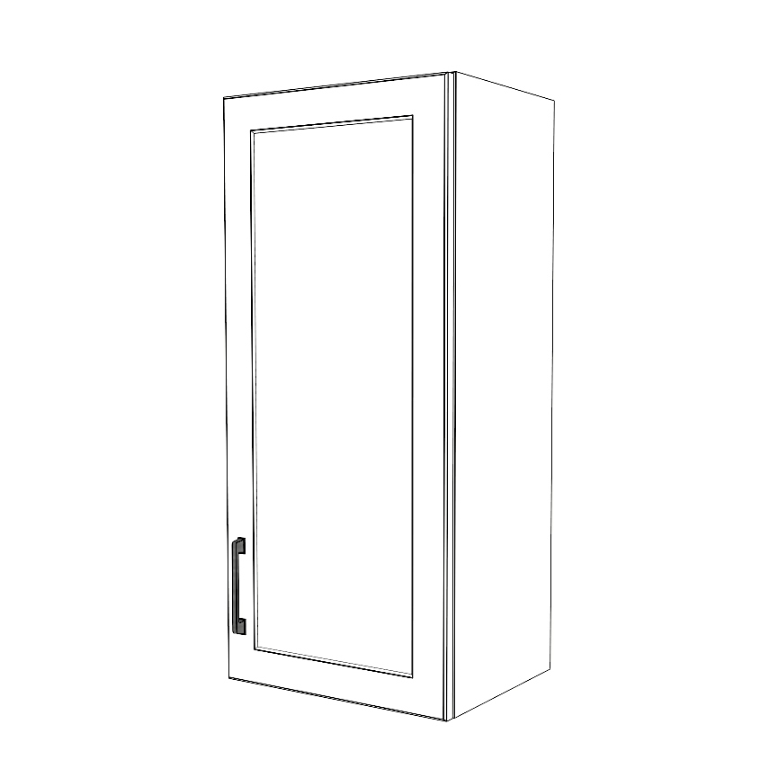 16" Wide x 36" High Wall Cabinet - Painted Doors