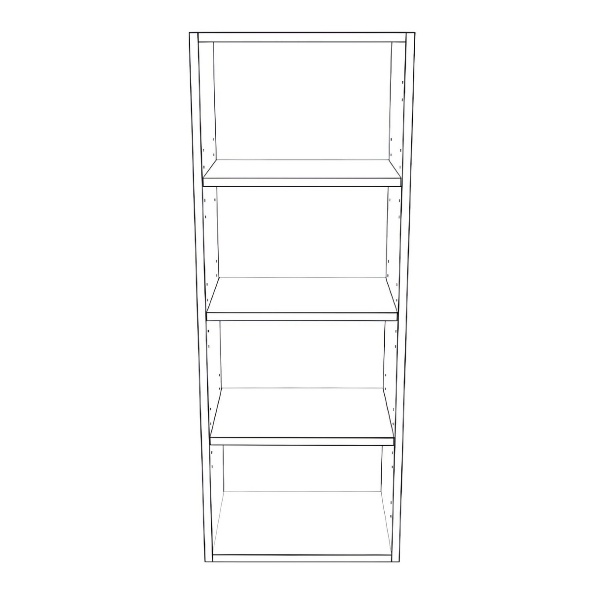 16" Wide x 42" High Wall Cabinet - Thermofoil Doors