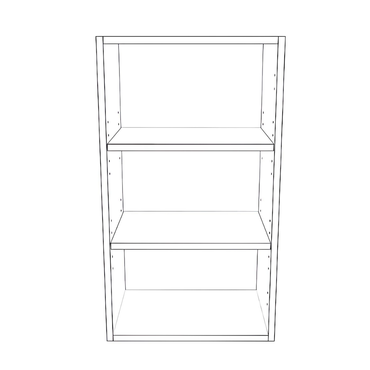 17" Wide x 30" High Wall Cabinet - Thermofoil Doors