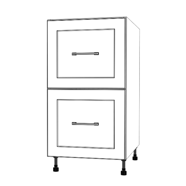 18" Wide Drawer Cabinet - Thermofoil Doors