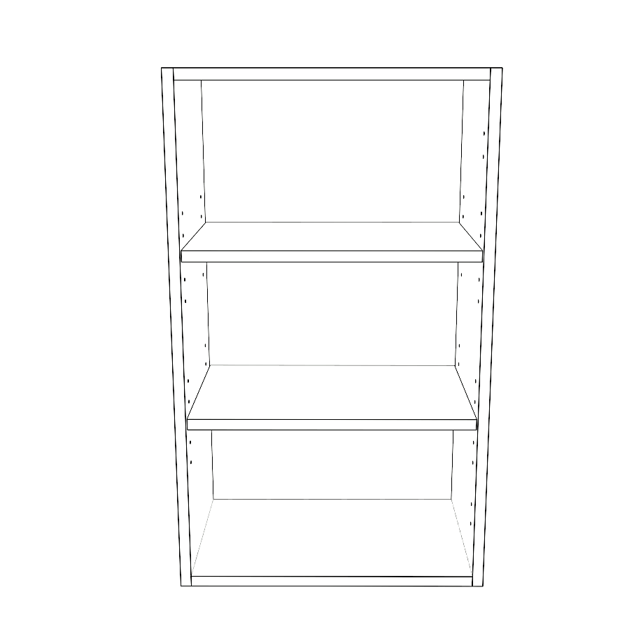 18" Wide x 30" High Wall Cabinet - Painted Doors