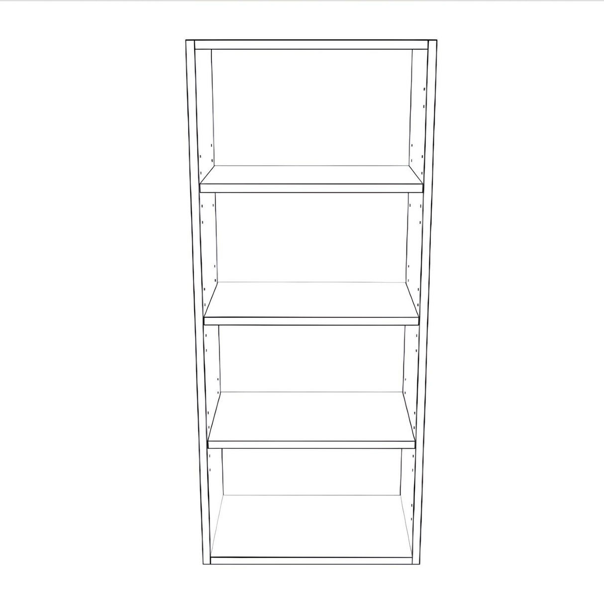 18" Wide x 42" High Wall Cabinet - Thermofoil Doors