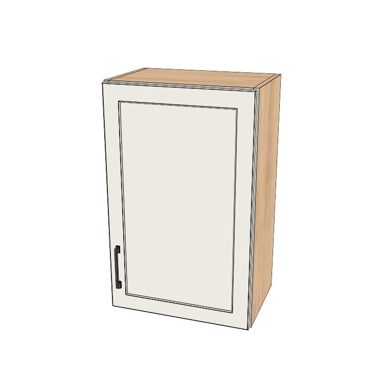 19" Wide x 30" High Wall Cabinet - (Hardrock Maple Melamine Boxes - Painted Doors)