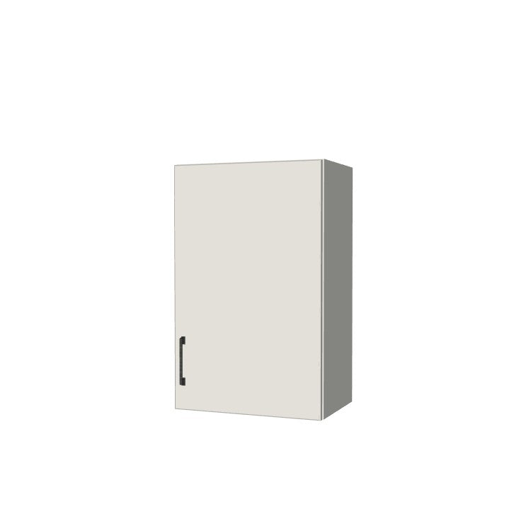 19" Wide x 30" High Wall Cabinet - (White Melamine Boxes - Flat Panel Doors)