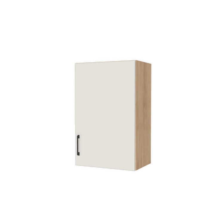 19" Wide x 30" High Wall Cabinet - (Hardrock Maple Melamine Boxes - Flat Panel Doors)
