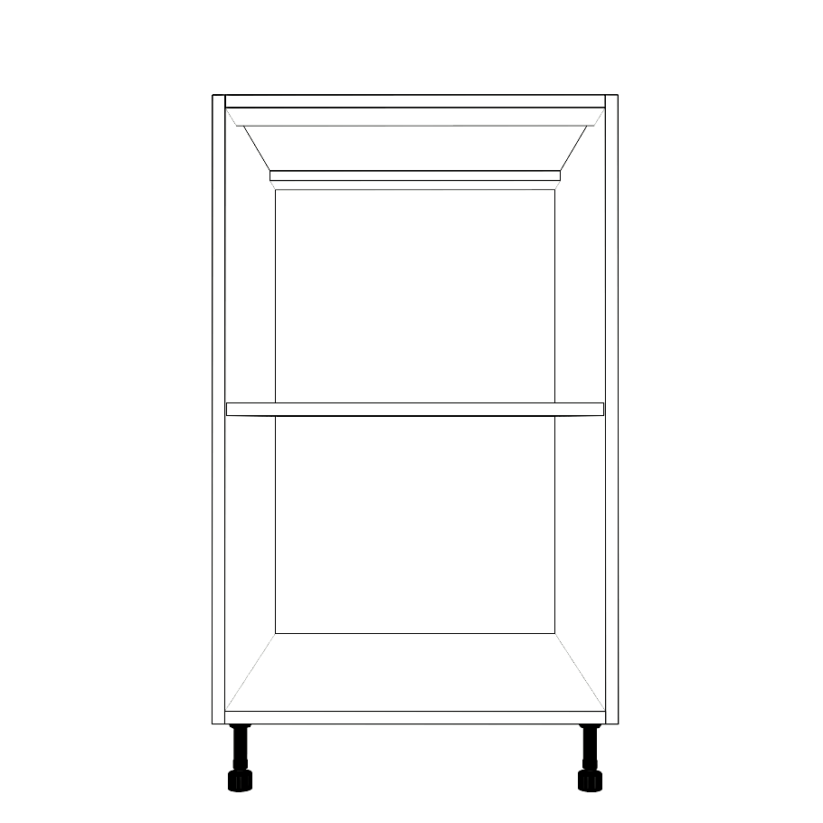 20" Wide Base Cabinet - Thermofoil Doors