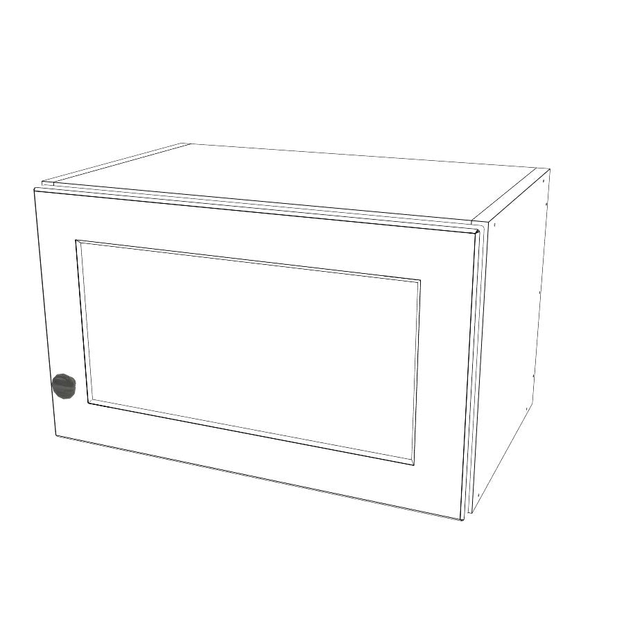 20" Wide x 12" High Wall Cabinet - (White Melamine Cabinets - Painted Doors)