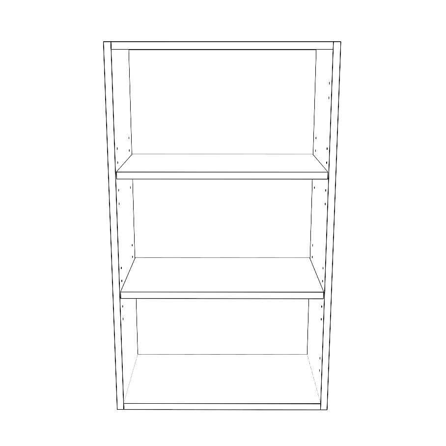 20" Wide x 34" High Wall Cabinet - Thermofoil Doors