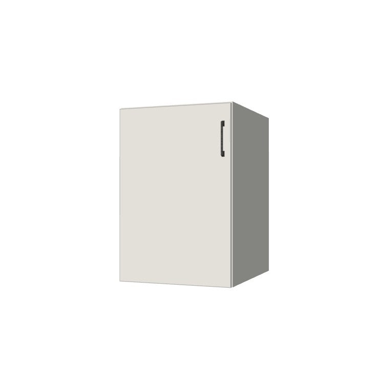 21" Wide Base Cabinet - (White Melamine Boxes - Flat Panel Doors)