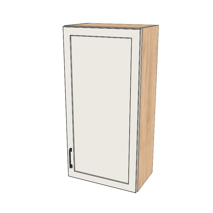 21" Wide x 42" High Wall Cabinet - (Hardrock Maple Melamine Boxes - Thermofoil Doors)