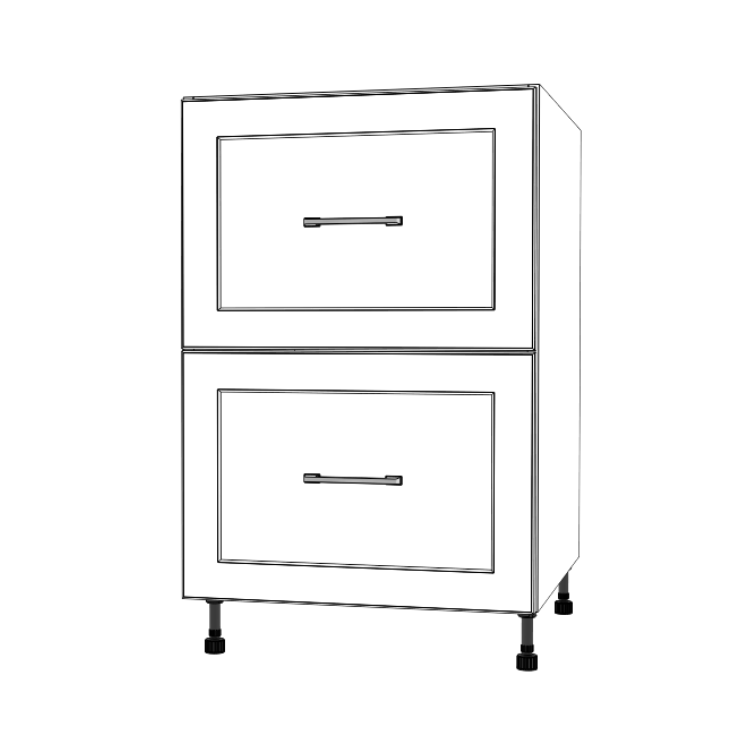 22" Wide Drawer Cabinet - Thermofoil Doors