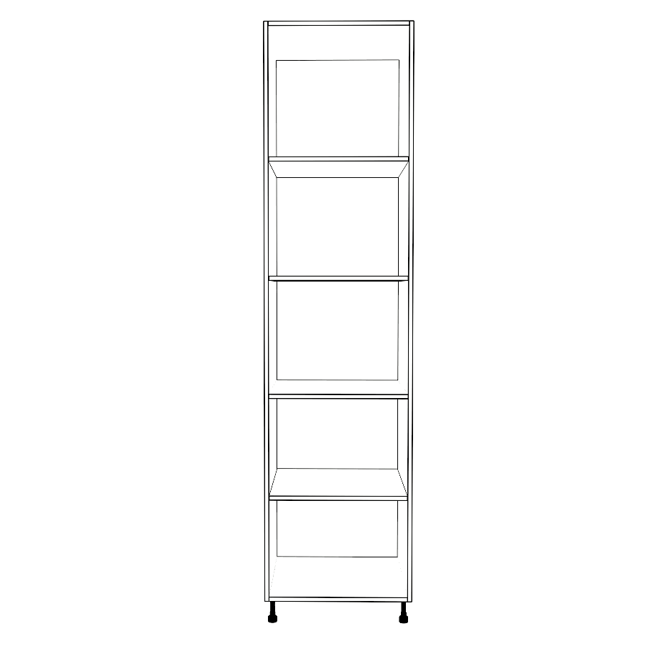 23" Wide Tall Pantry Cabinet - Painted Doors