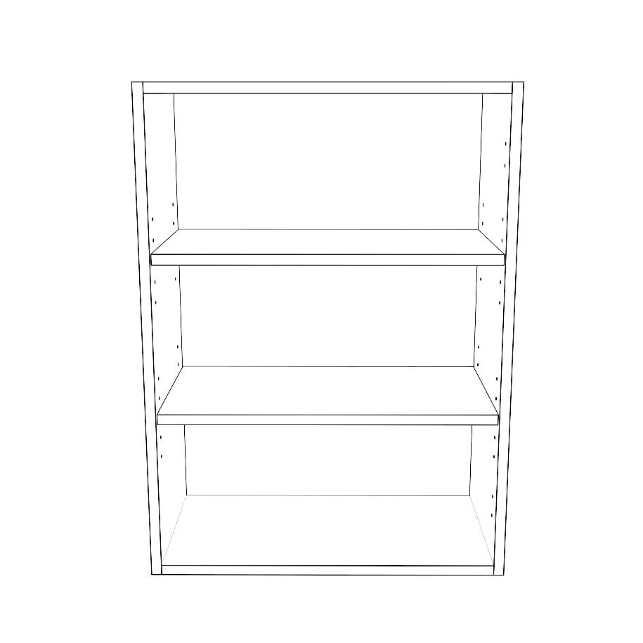 22" Wide x 30" High Wall Cabinet - Thermofoil Doors