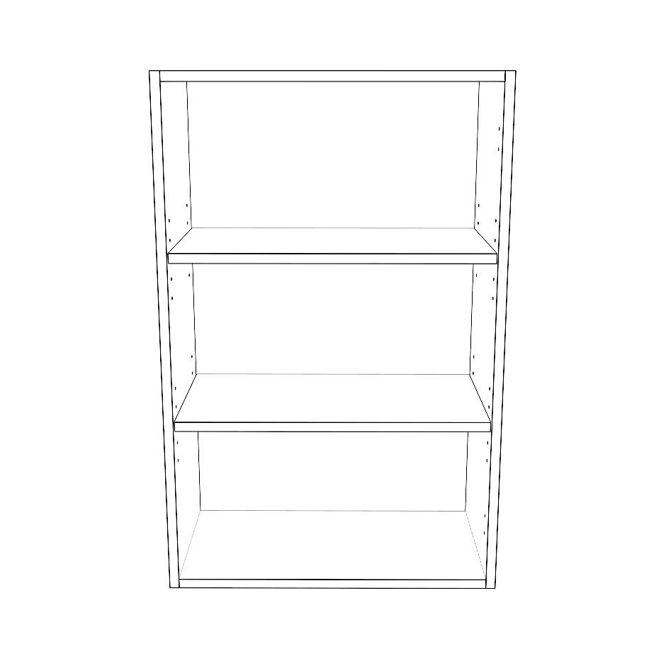 22" Wide x 34" High Wall Cabinet - Thermofoil Doors