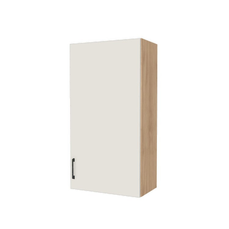 22" Wide x 42" High Wall Cabinet - (Hardrock Maple Melamine Boxes - Flat Panel Doors)