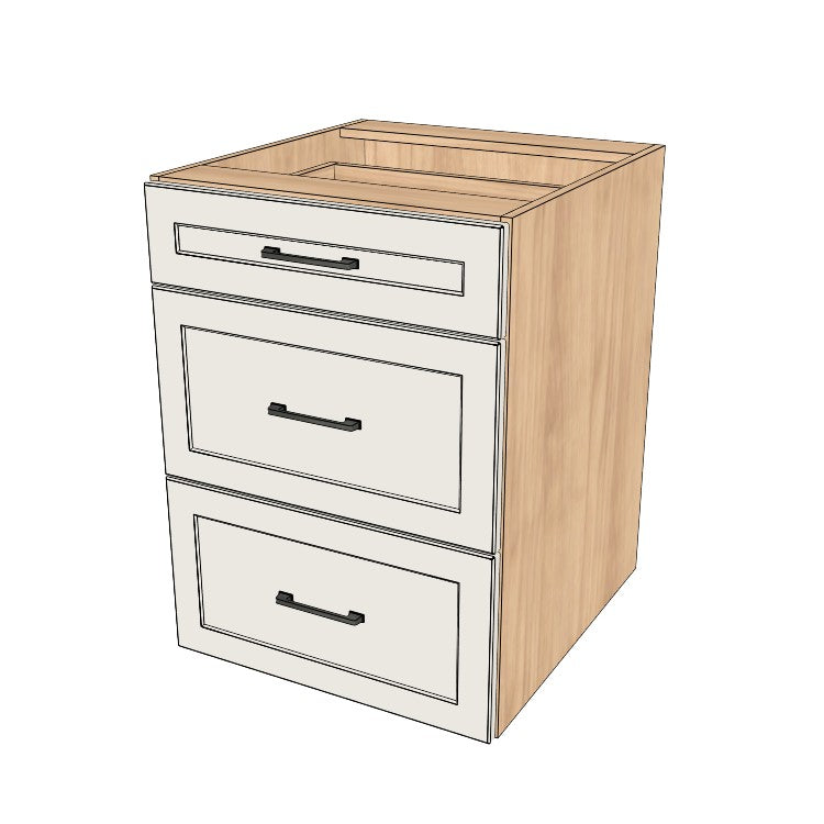 23" Wide Drawer Cabinet - (Ply Wood Boxes - Painted Doors)