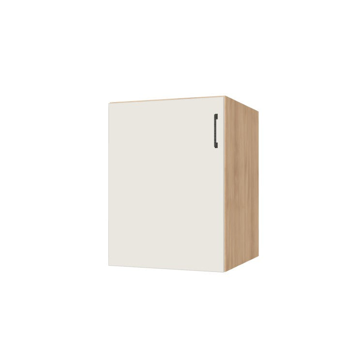 23" Wide Base Cabinet - (Hardrock Maple Melamine Boxes - Flat Panel Doors)