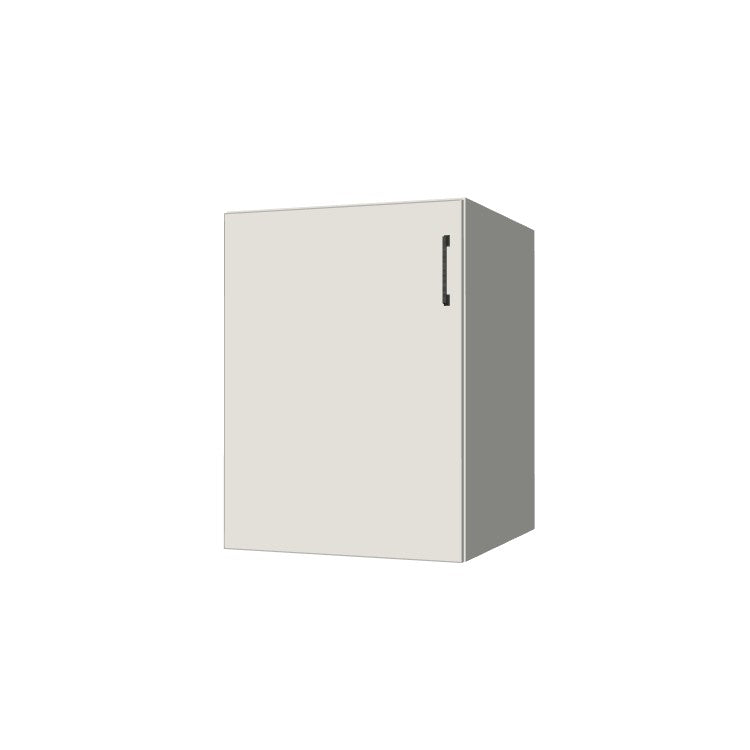 23" Wide Base Cabinet - (White Melamine Boxes - Flat Panel Doors)