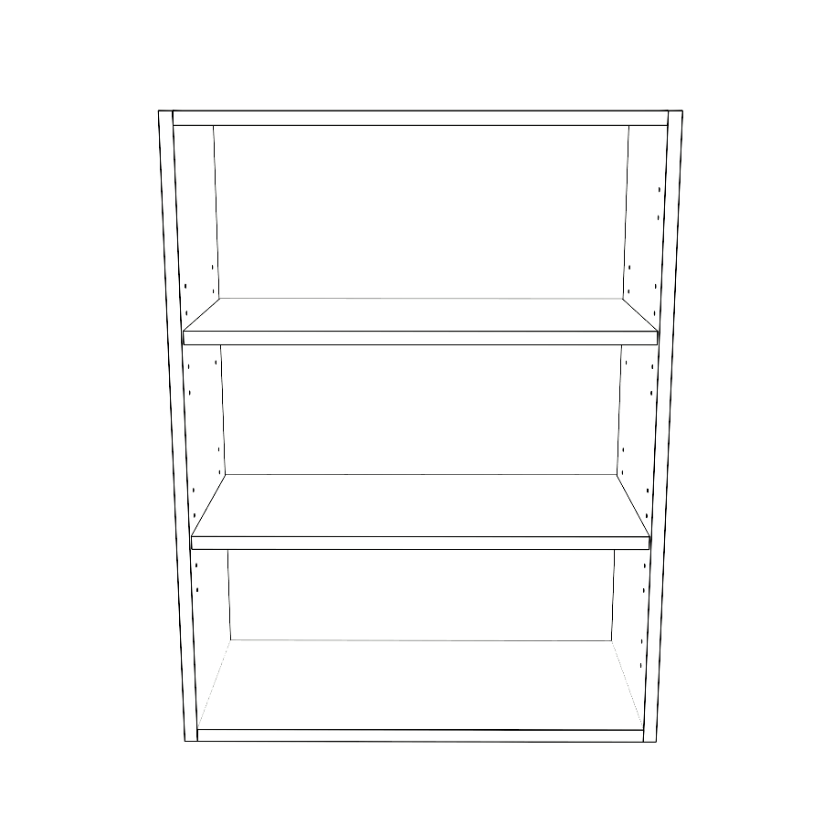 23" Wide x 30" High Wall Cabinet - Painted Doors