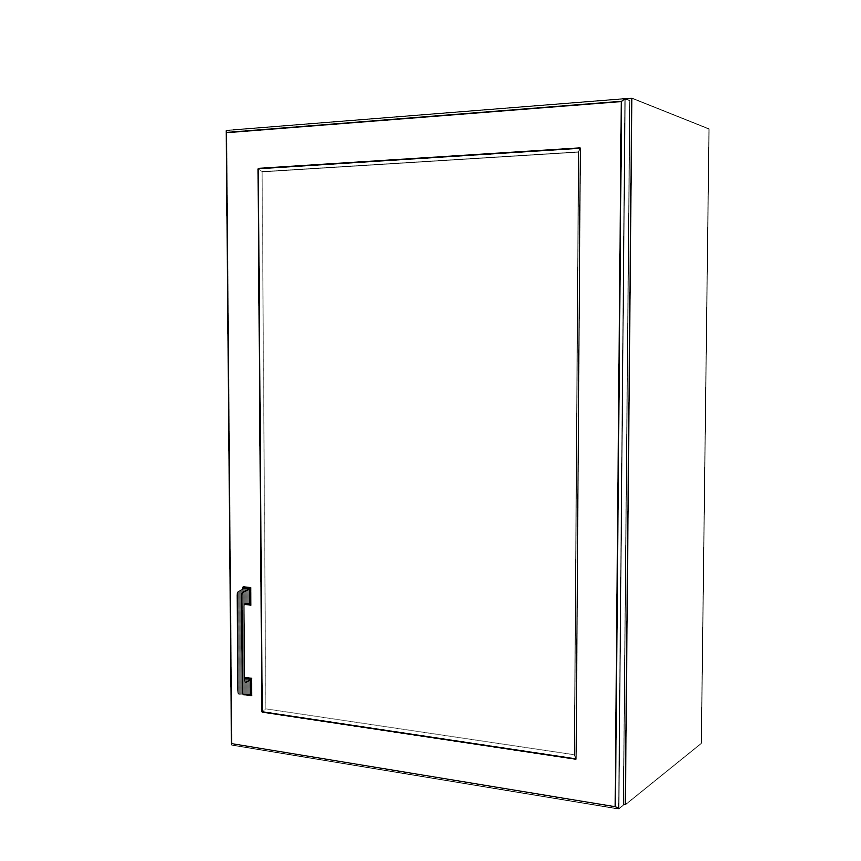 23" Wide x 34" High Wall Cabinet - Thermofoil Doors