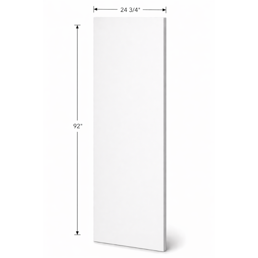 92" High Pantry Finished Side Panel - 24 3/4" Width x 92" High