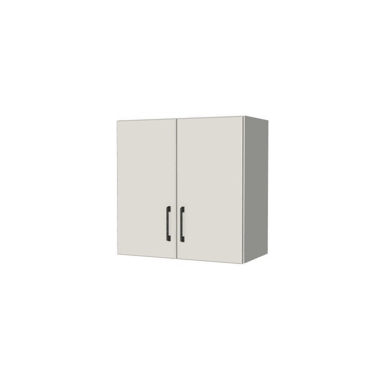 24" Wide x 24" High Fridge/Stove Cabinet - (White Melamine Boxes - Flat Panel Doors)