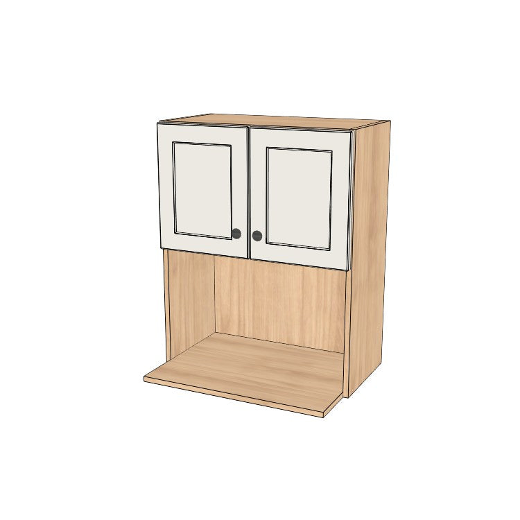 24" Wide x 30" High Microwave Cabinet - (Ply Wood Boxes - Painted Doors)