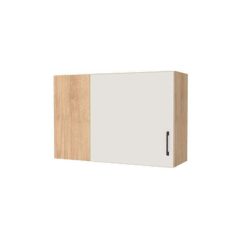 36" Wide 24" High Blind Corner Wall Cabinet - Door on Right/Left Side - (Hardrock Maple Melamine Boxes - Flat Panel Doors)