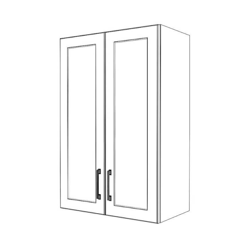 24" Wide x 36" High Wall Cabinet - Painted Doors