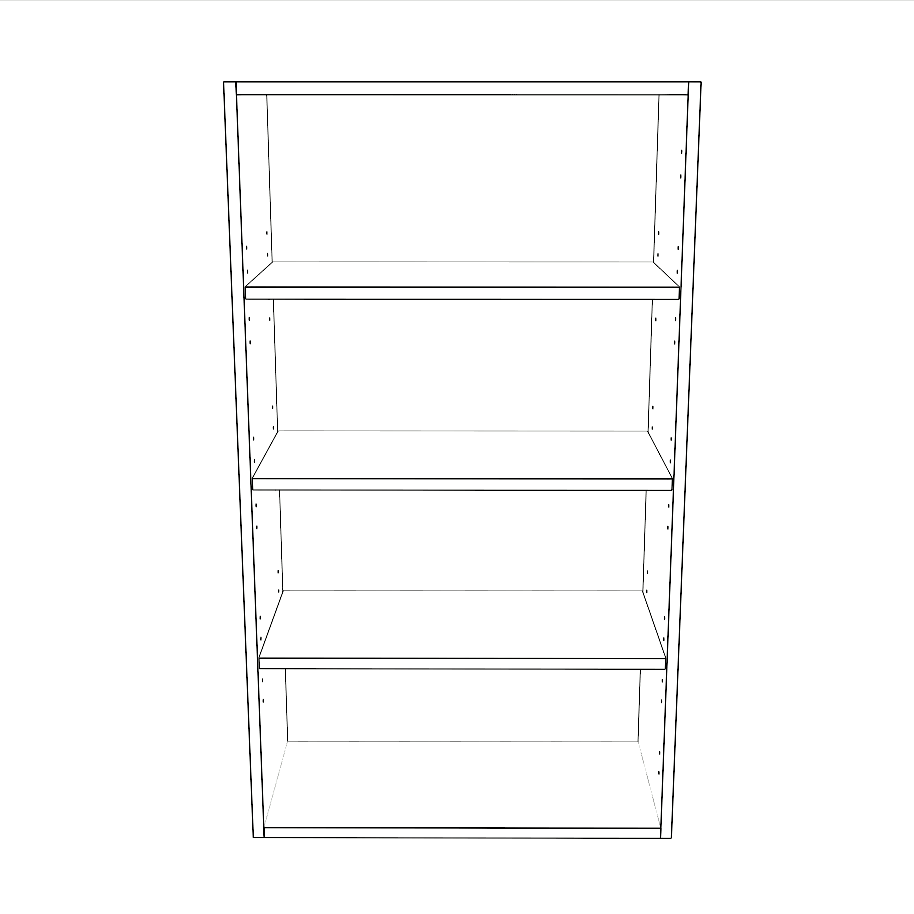 24" Wide x 42" High Wall Cabinet - Thermofoil Doors