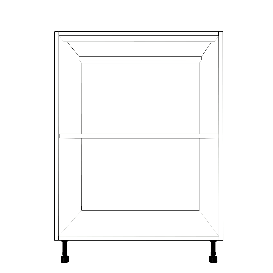 25" Wide Base Cabinet - Thermofoil Doors