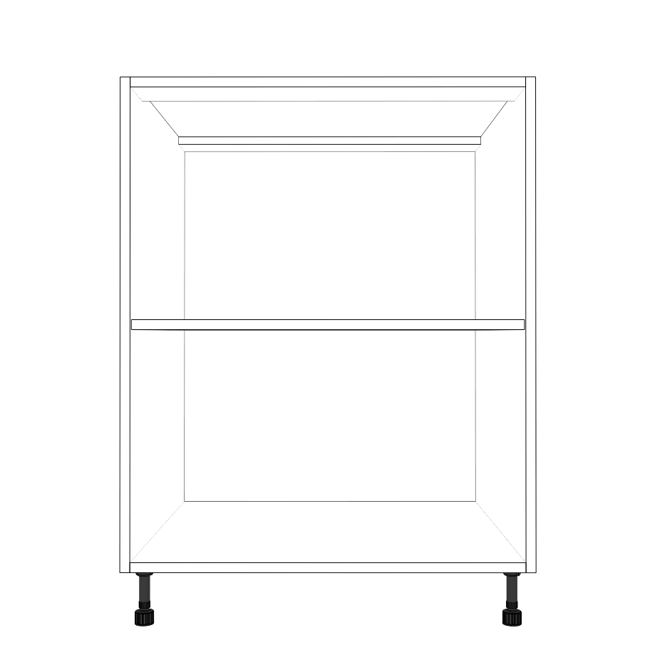 26" Wide Base Cabinet - Thermofoil Doors