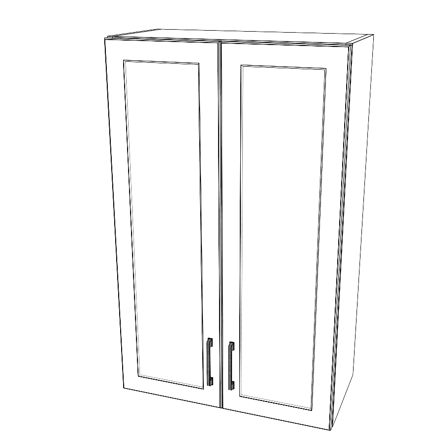 26" Wide x 42" High Wall Cabinet - Painted Doors
