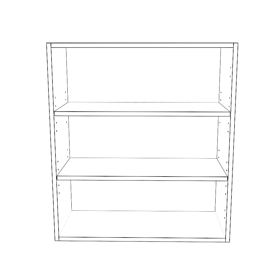 27" Wide x 30" High Wall Cabinet - Thermofoil Doors
